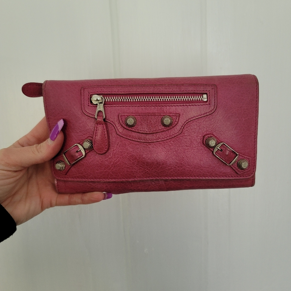 Balenciaga Long Wallet Pink
